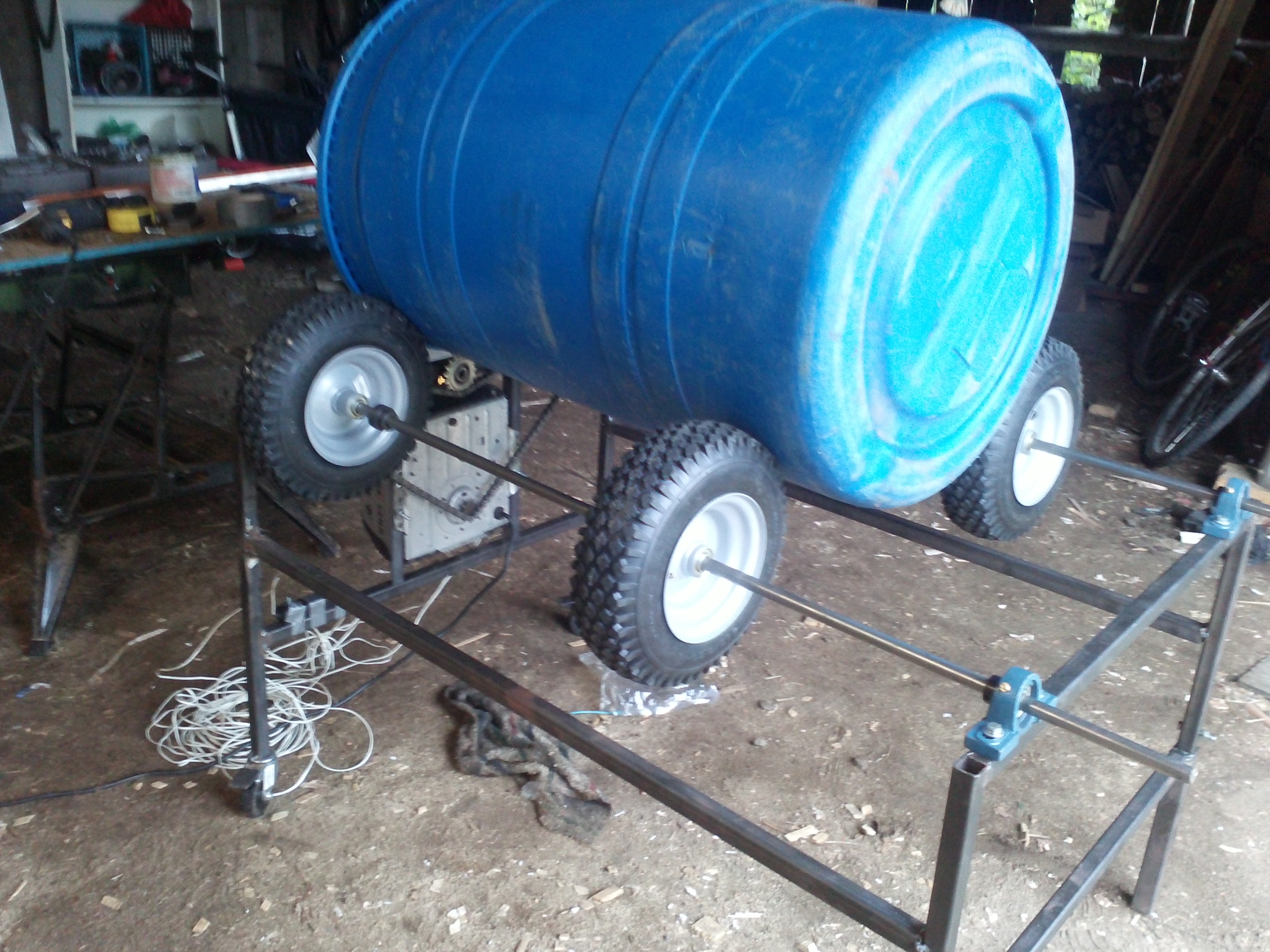 barrel root washer Farm Hack